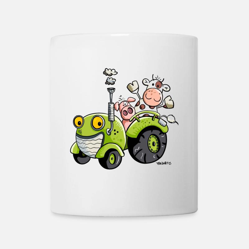 Mignon Tracteur - Mug blanc - blanc