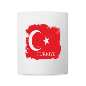 Drapeau turc sur les vêtements Drapeau turc Türkiye - Mug blanc - blanc - Devant