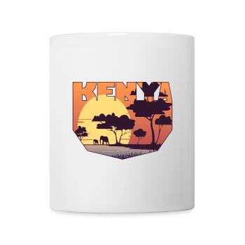 Kenia Design mit Landschaft / Geschenk - Tasse - Weiß - Vorne