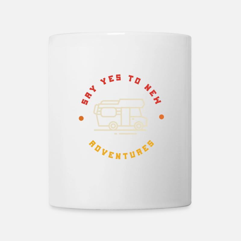 Say yes to new adventures - Mug - white