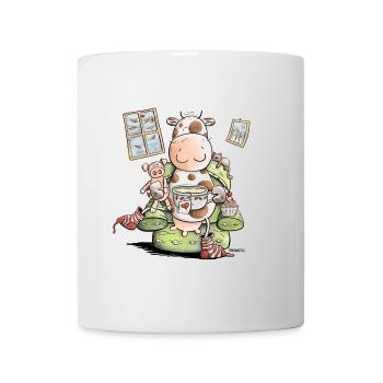 Cows also love cosiness I cow - Mug - white - Front