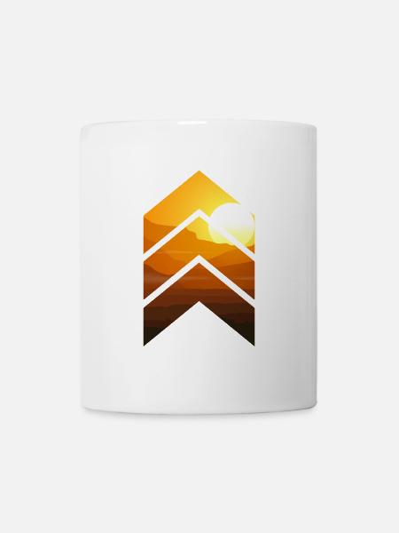 Pfeil Mountain - Tasse - Weiß