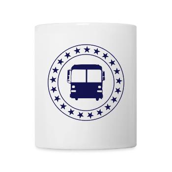 Bus / Busfahrer / Arbeit / Job - Tasse - Weiß - Vorne