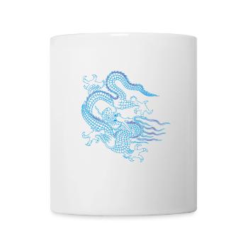 Blue Chinese Dragon - Mug - white - Front