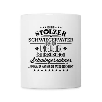 Fantastischer Schwiegersohn Schwiegervater - Tasse - Tasse - Weiß - Vorne