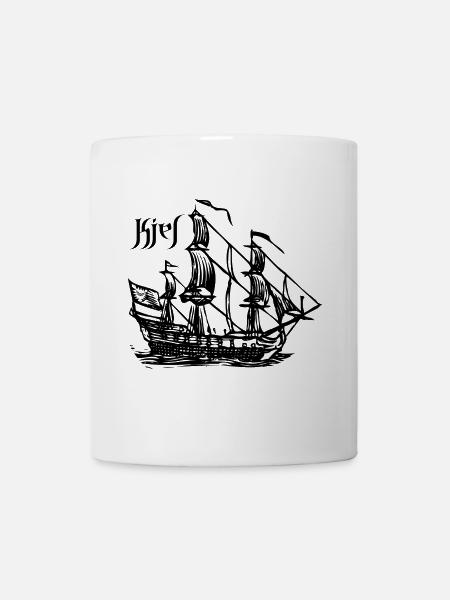 Kiel - Segelschiff - Tasse - Weiß