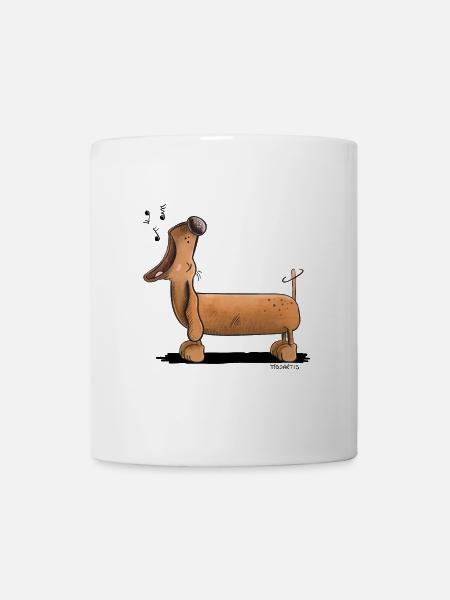 Crier Dachshund - Teckel - Bande Dessinée - Mug blanc - blanc