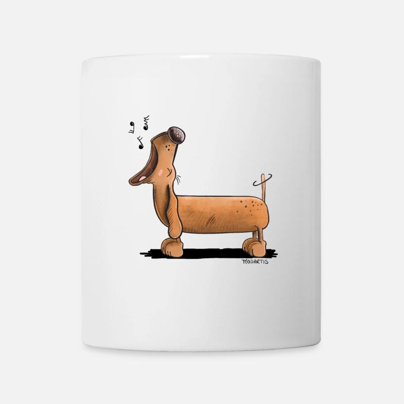 Crier Dachshund - Teckel - Bande Dessinée - Mug blanc - blanc