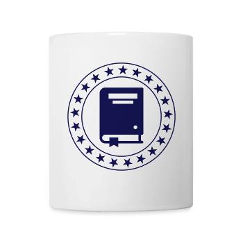 Buchhändler / Buchhändlerin / Buch / Verleger - Tasse - Weiß - Vorne