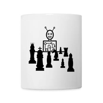 schach computer - Tasse - Weiß - Vorne