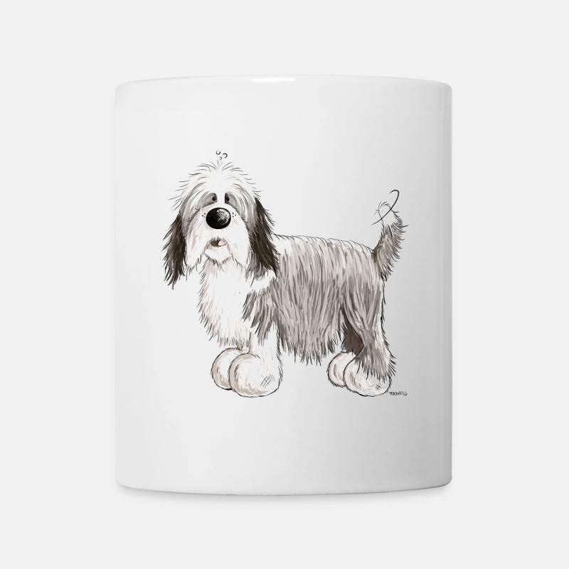 Der Bearded Collie - Tasse - Weiß