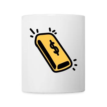 lingots d'or - Mug blanc - blanc - Devant