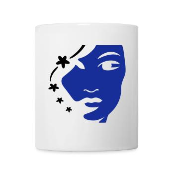 Girl's Face Face Woman's Face - Mug - white - Front