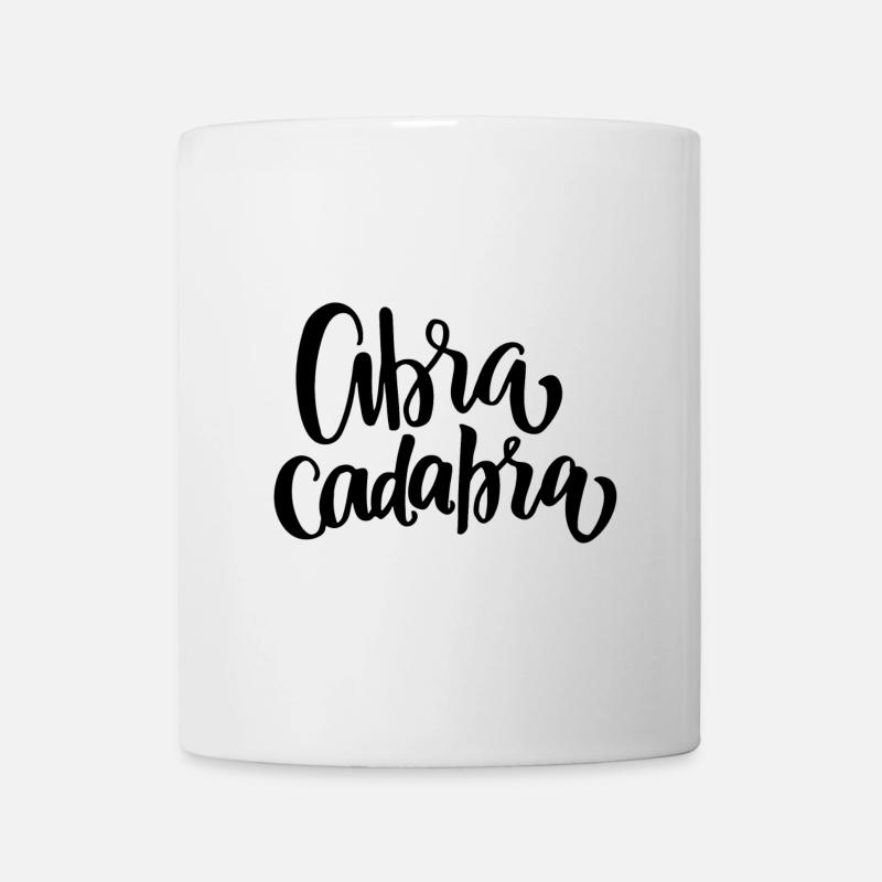 Abra Cadabra lettering - Mug - white