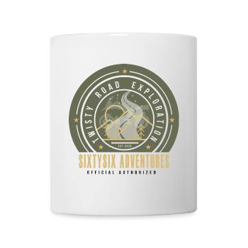 66 Adventures - Twisty Road Exploration II - Mug blanc - blanc - Devant