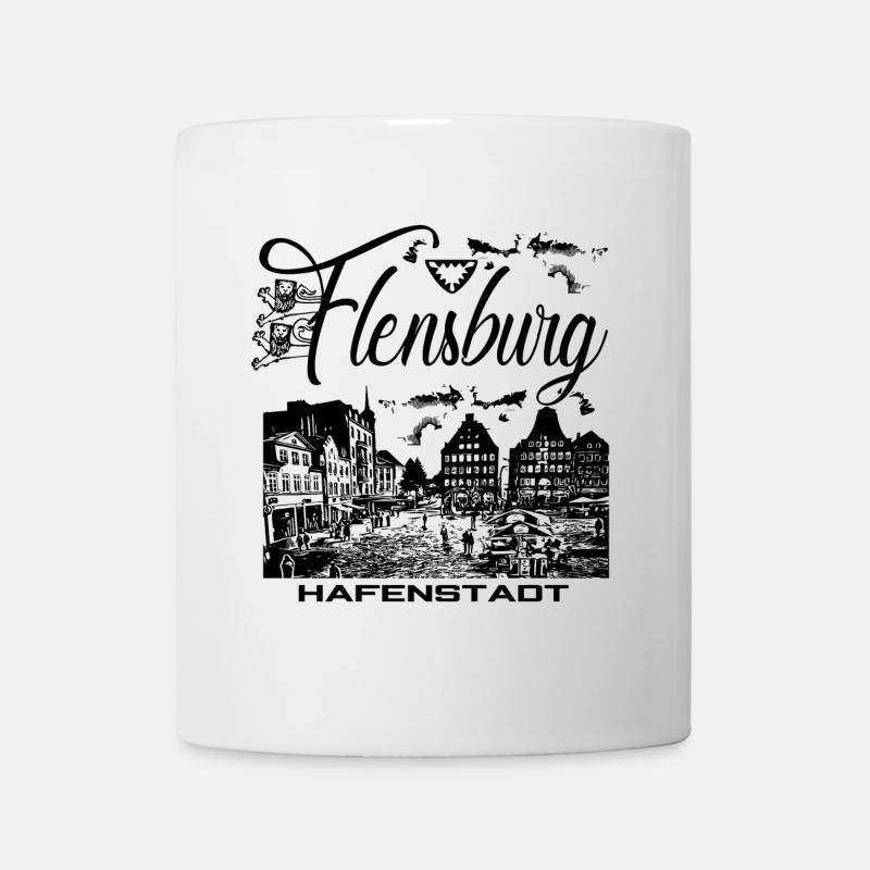 Flensburg - Hafenstadt - Tasse - Weiß