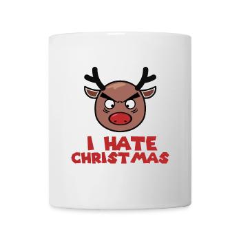 Je déteste Noël Grantiger Rudolph Funny gift - Mug blanc - blanc - Devant