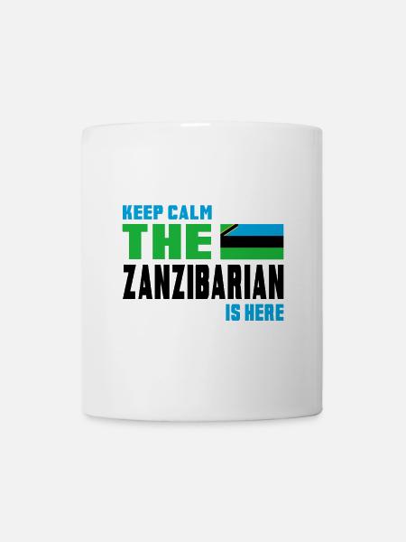 Keep Calm Design / Geschenk Tansania - Tasse - Weiß