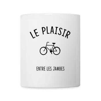 Le plaisir entre les jambes - Mug blanc - blanc - Devant