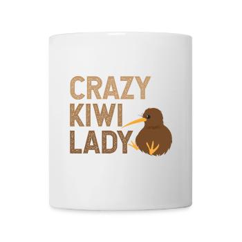 Nouvelle-Zélande Crazy Kiwi Lady Drôle idée de cadeau - Mug blanc - blanc - Devant