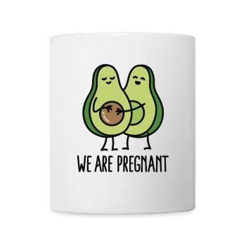 We are pregnant - Avocado - Tasse - Weiß - Vorne