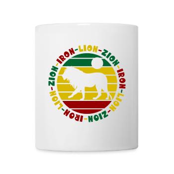Iron Lion Zion Rastafari Reggae Löwe - Mug - white - Front