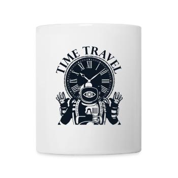 Zeitreise Zeitmaschine Zukunft Futurisische Stadt - Tasse - Weiß - Vorne