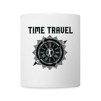 Time travel time machine future Futuristic city - Mug - white - Front