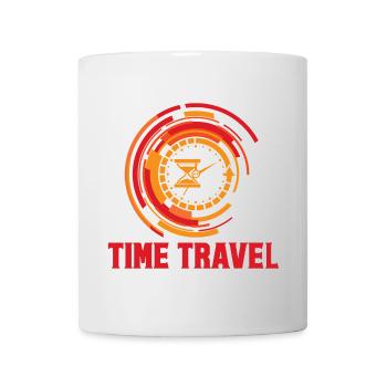 Zeitreise Zeitmaschine Zukunft Futurisische Stadt - Tasse - Weiß - Vorne