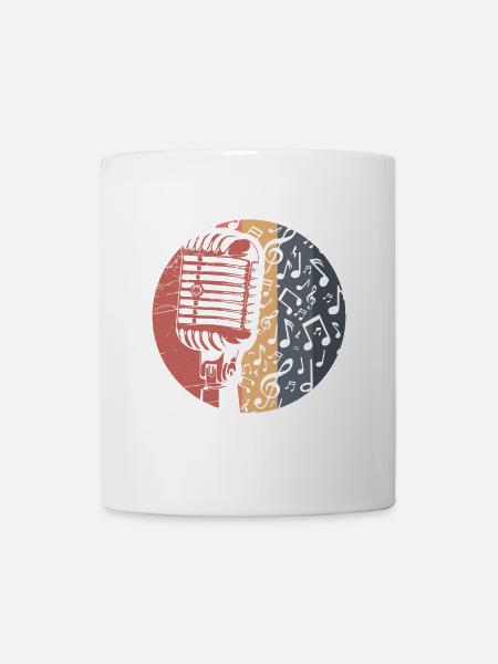 Mikrofon - Tasse - Weiß