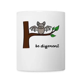 Funny Bat Different Being Brave Humorous - Mug - white - Front