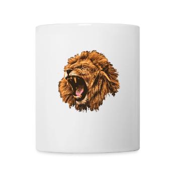 Lion rugissant cadeau - Mug blanc - blanc - Devant