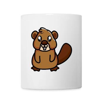 Beaver - Mug - white - Front