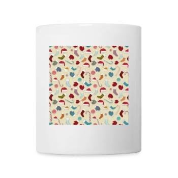 Weihnachten buttons christmas noel navidad jul - Mug - white - Front