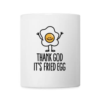 Thank god it's fried egg - Mug blanc - blanc - Devant