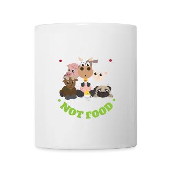 Amis Pas de nourriture Vegan Drôle Idée Cadeau - Mug blanc - blanc - Devant