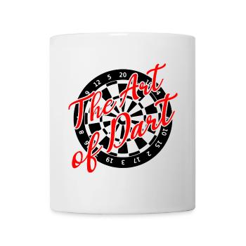 Darts Kunst Dart Dartboard 180 - Tasse - Weiß - Vorne