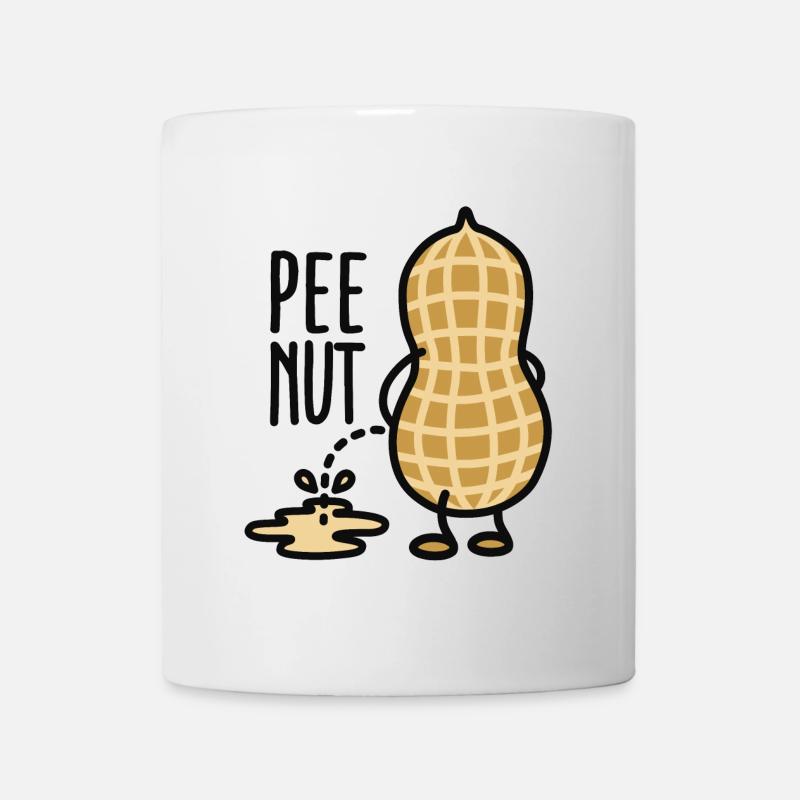 Pee-nut - Mug blanc - blanc