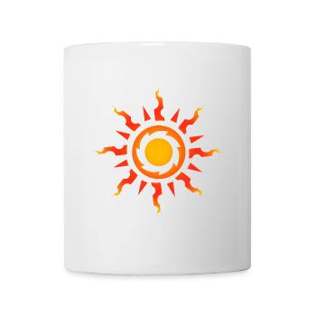 Idée de cadeau de tatouage tribal symbole soleil tribal - Mug blanc - blanc - Devant