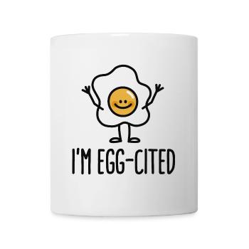 I'm EGG-cited - Mug - white - Front