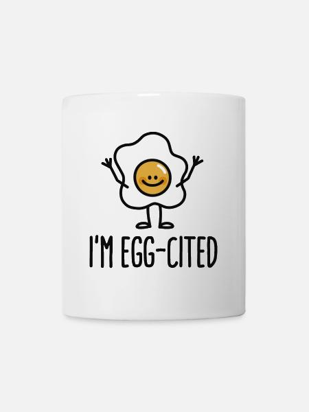 I'm EGG-cited - Mug - white