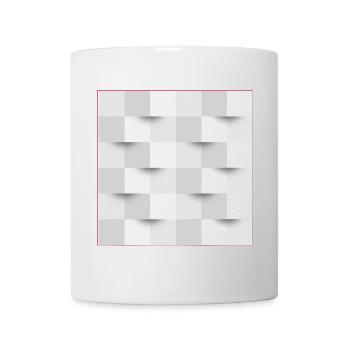 optische Täuschung - Poster - Tasse - Weiß - Vorne