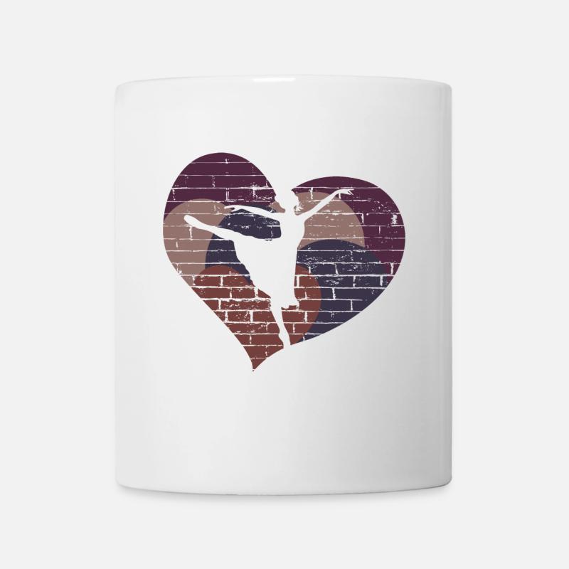Tänzerin - Herz - Glück - Tasse - Weiß