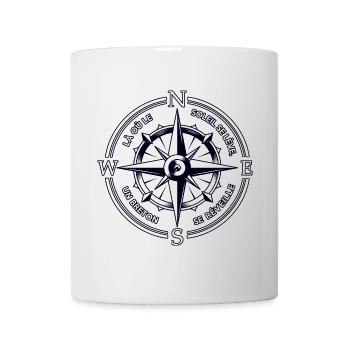 Là où le soleil se lève, un Breton se réveille - Mug blanc - blanc - Devant