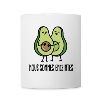 Nous sommes enceintes (avocat) - Mug blanc - blanc - Devant