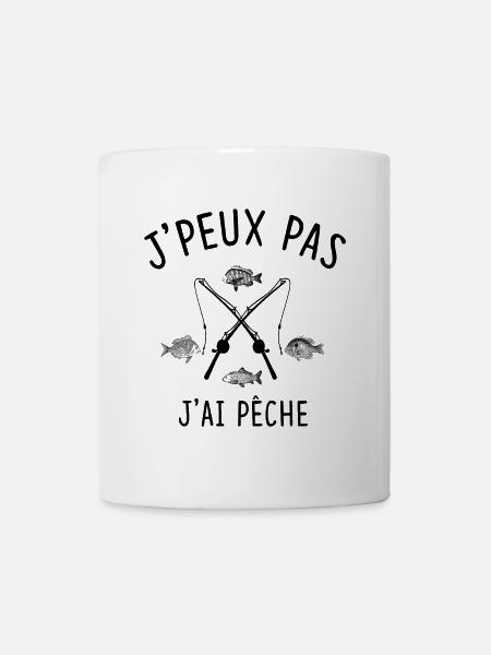 Floral Mandala Pattern sur Fond Noir - Mug blanc - blanc