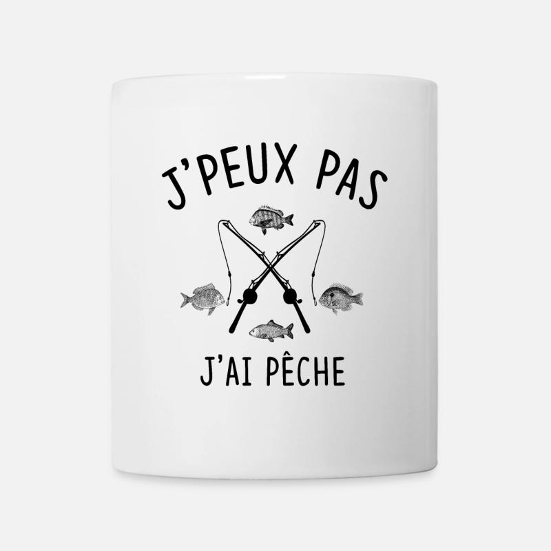 Floral Mandala Pattern sur Fond Noir - Mug blanc - blanc