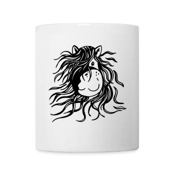 Happy Horse - Horses - Pony - Comic - Mug - white - Front