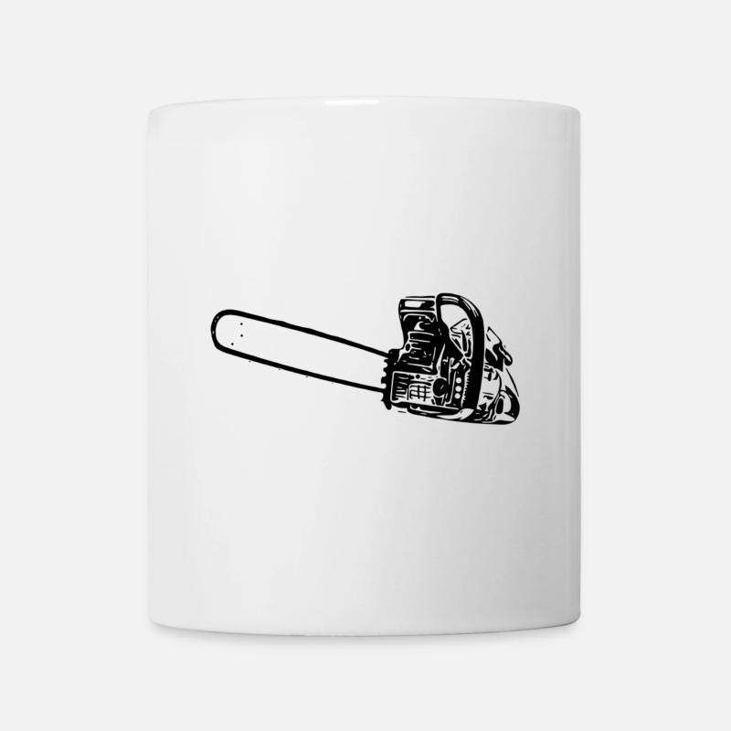 Tronçonneuse - Mug blanc - blanc