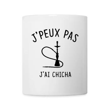 J'PEUX PAS J'AI CHICHA - Mug blanc - blanc - Devant